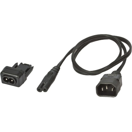 U.S. Robotics Ac Power Cord C14 To C7 + Iec C8 Adaptor USR3453CIEC-ACC